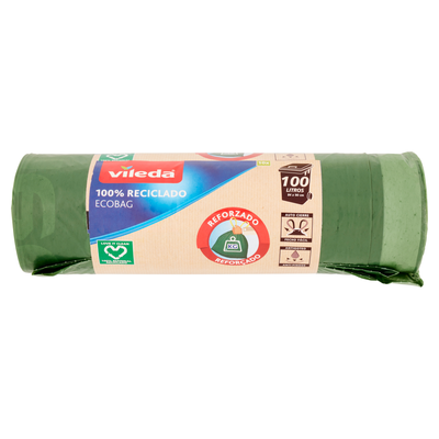 Vileda Sacco immondizia Ecobag 100% Riciclato 100 Litri