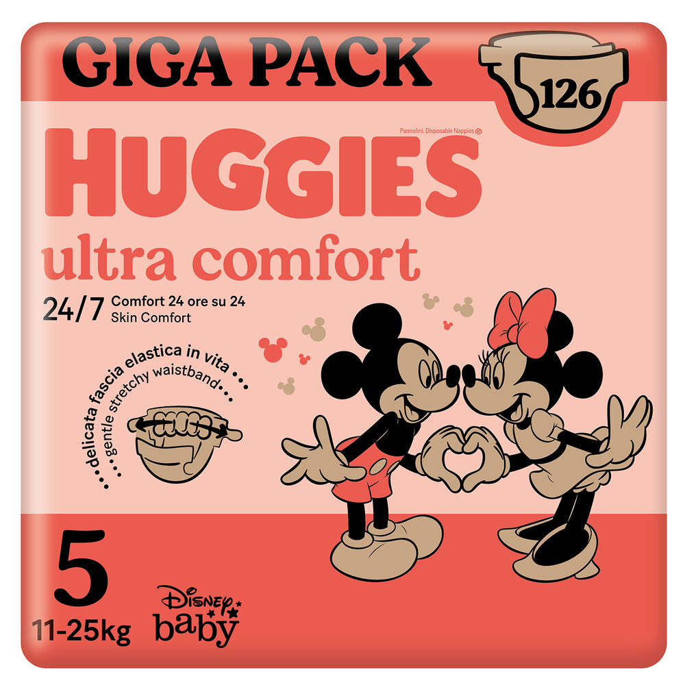 Huggies Pannolini Ultra Comfort Taglia 5 126 pezzi, , large