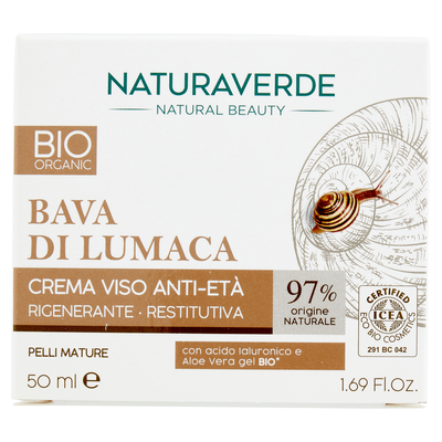 Naturaverde Bio Bava di Lumaca Crema Viso Anti-Et&agrave; 50 ml
