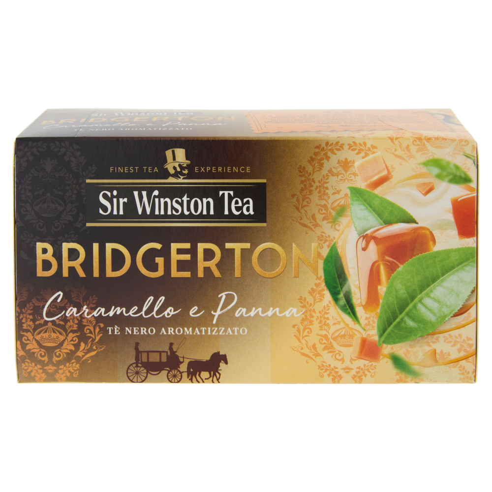 Sir Winston Tea Bridgerton Caramello e Panna T&egrave; Nero Aromatizzato 20 Filtri, , large