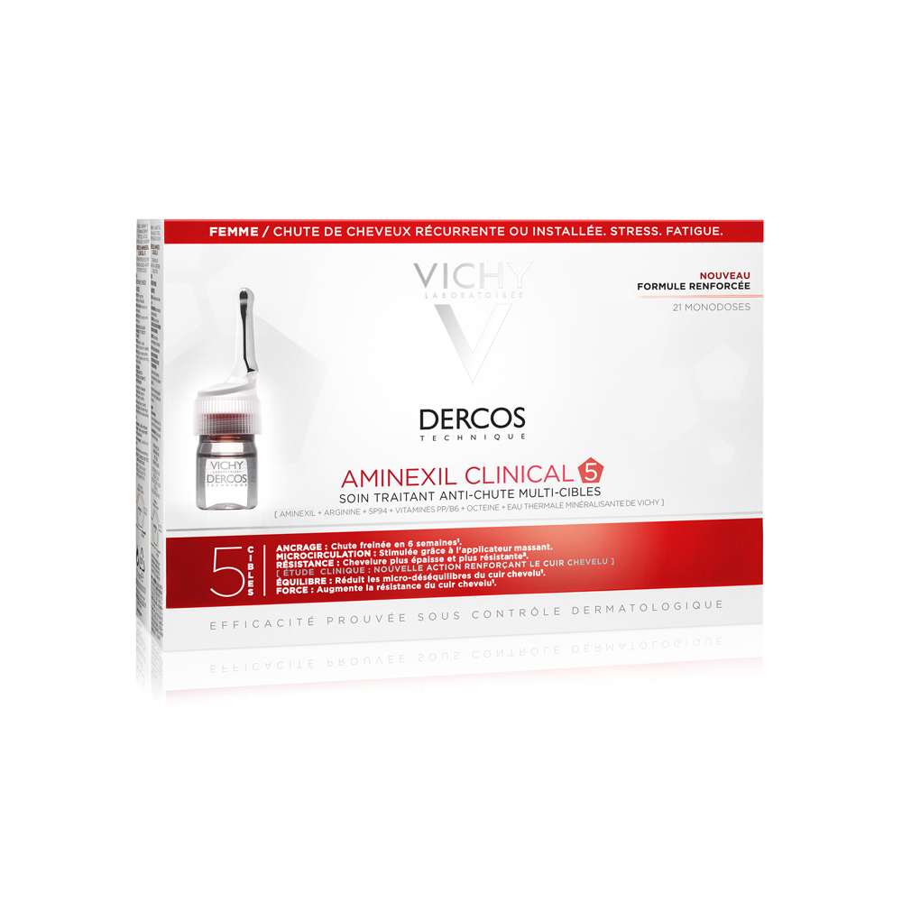Vichy Dercos Aminexil Trattamento Anticaduta Donna 21 Fiale, , large