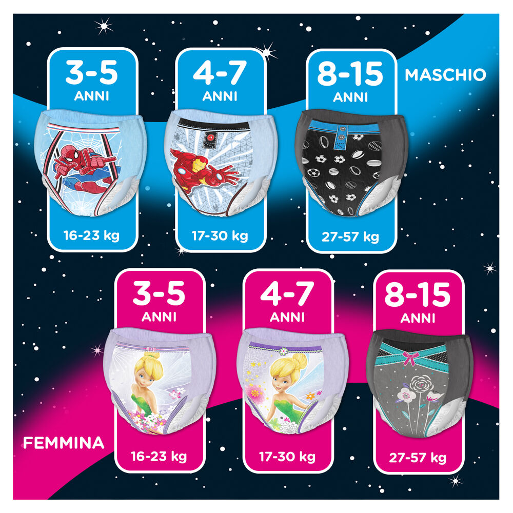 Huggies Drynites Mutandine Assorbenti per Bambino Taglia M (17-30 Kg) 10 Mutandine, , large