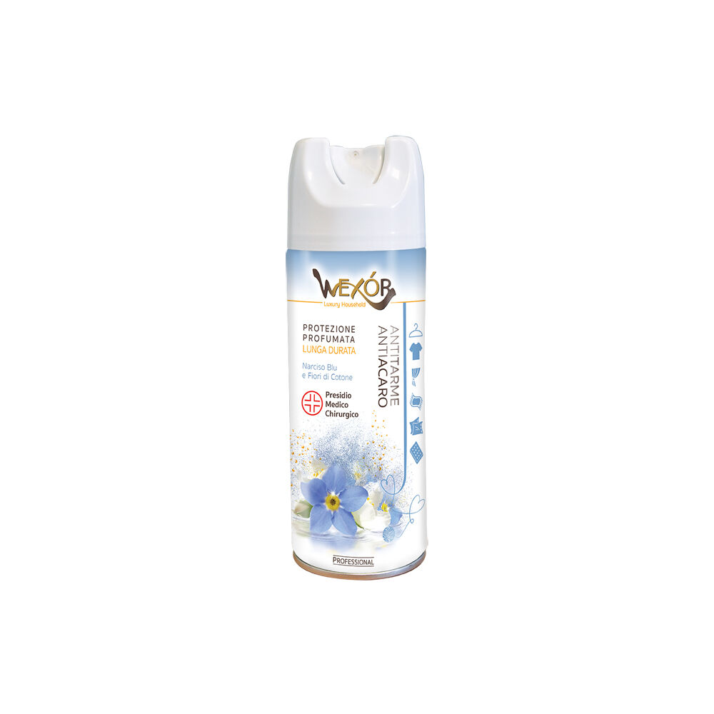 Wexor Antirarme e Antiacaro Narciso Blu e Fiori di Cotone 400 ml, , large