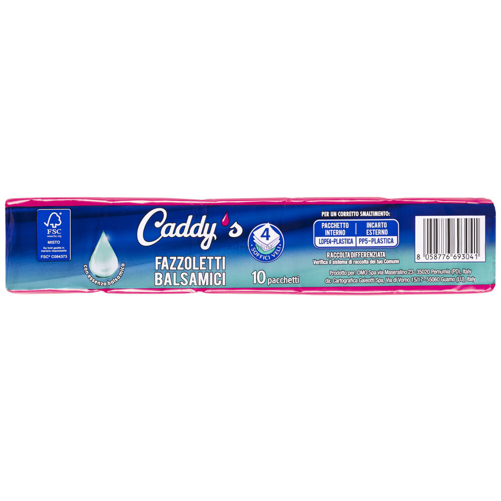 Caddy's Fazzoletti Balsamici 10 Pezzi, , large