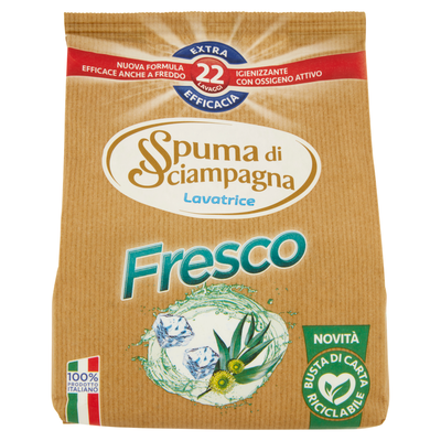 Spuma di Sciampagna Fresco Detersivo in Polvere 22 Misurini