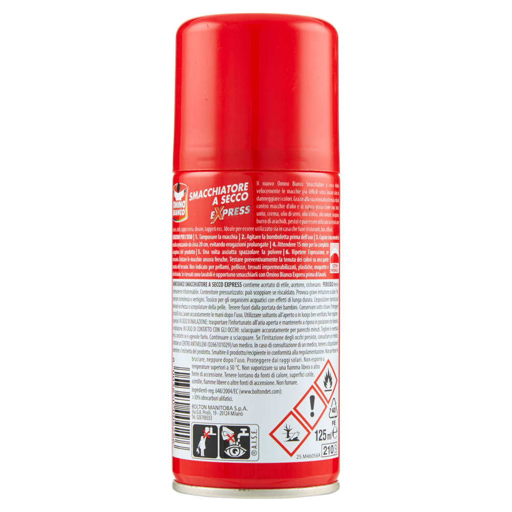 Omino Bianco Smacchiatore a Secco 125 ml, , large