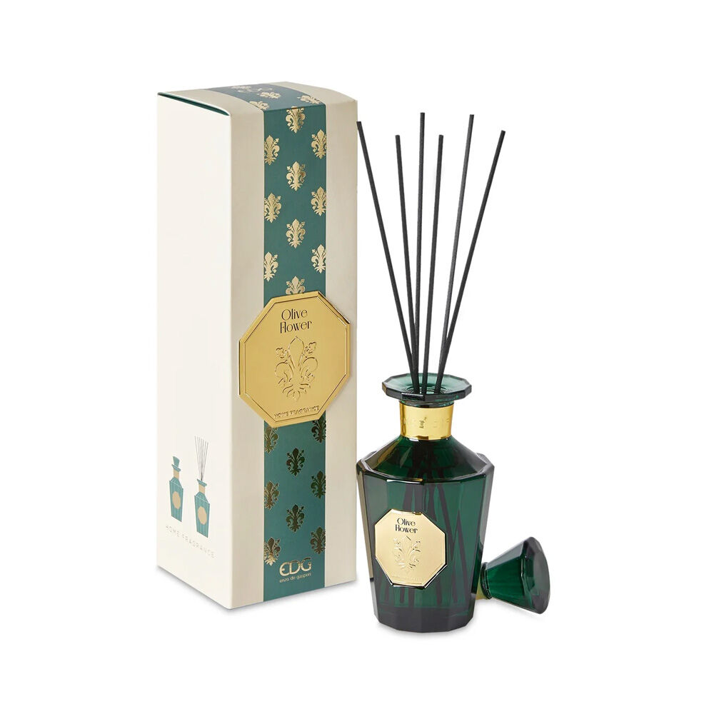 EDG Profumatore per Ambiente Goldlily Olive Flower con Bastoncini 230ml	, , large