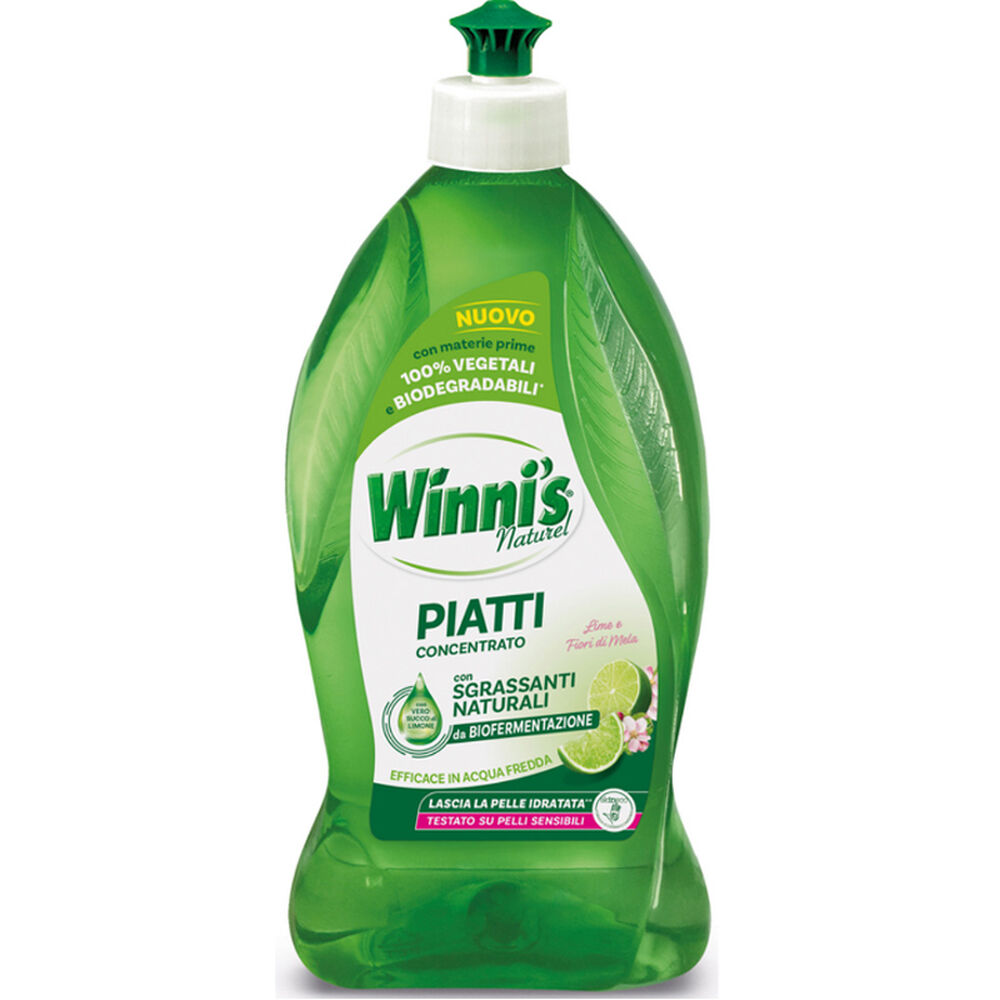 Winni's Detersivo Piatti Lime e Fiori di Mela 480ml, , large