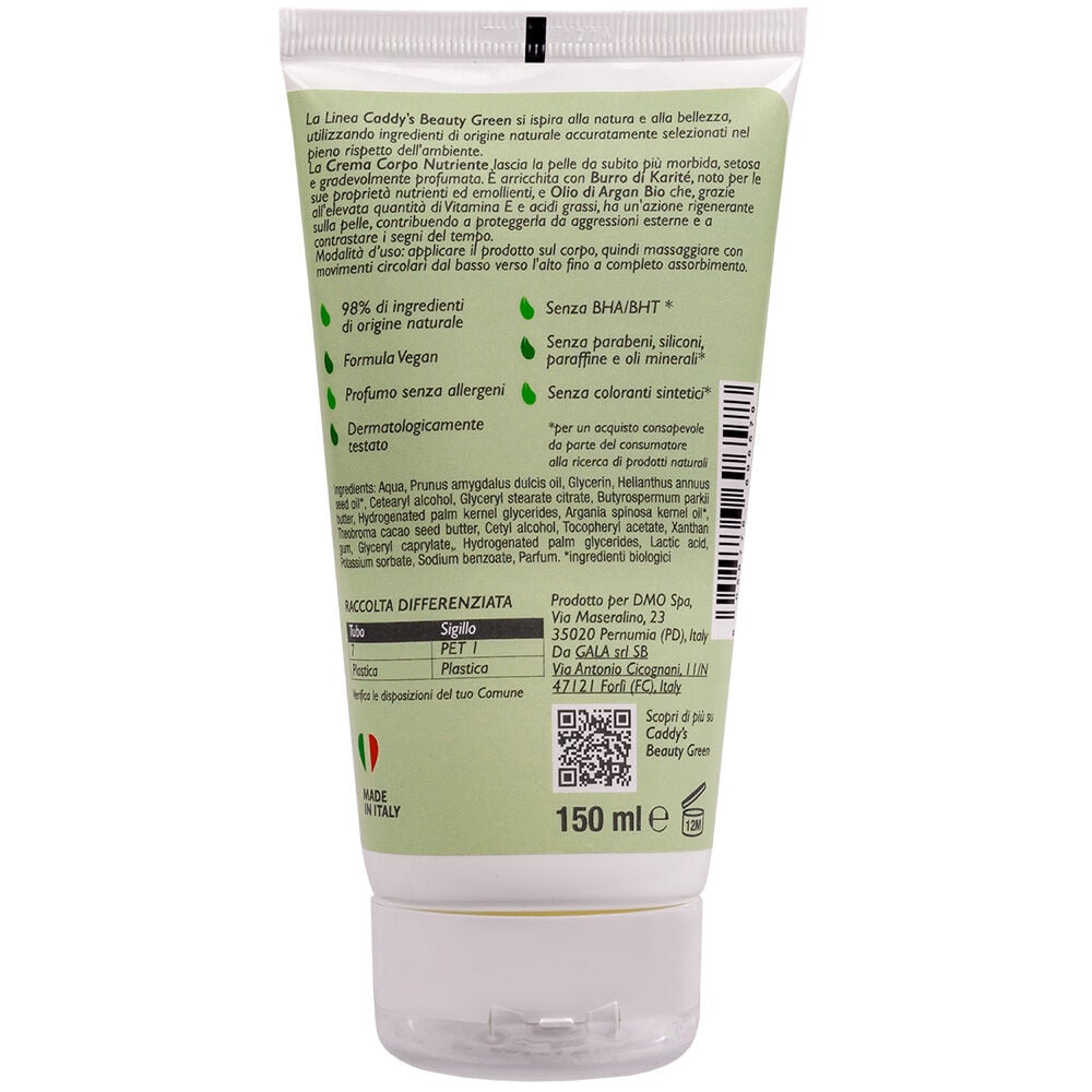 Caddy's Beauty Green Crema Corpo Nutriente 150 ml, , large