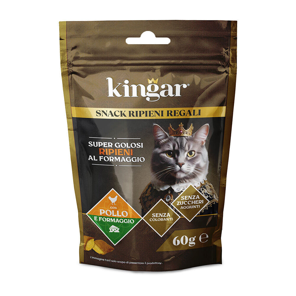Kingar Cat Snack 60g Pollo e Formaggio, , large