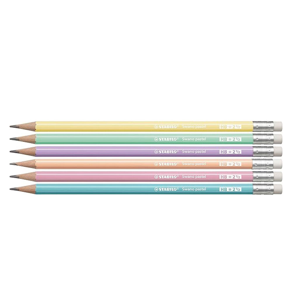 Stabilo Matite HB Con Gommino 6pz, , large