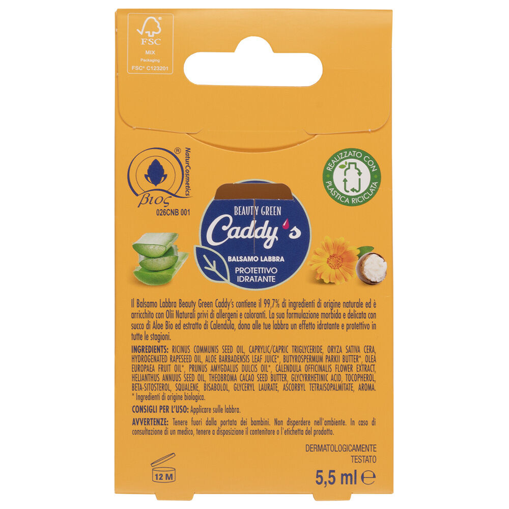 Caddy's Balsamo Labbra Protettivo Idratante 5,5ml, , large