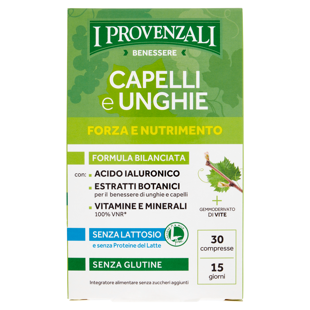 I Provenzali Benessere Capelli E Unghie Forza E Nutrimento 30 Compresse 24g, , large