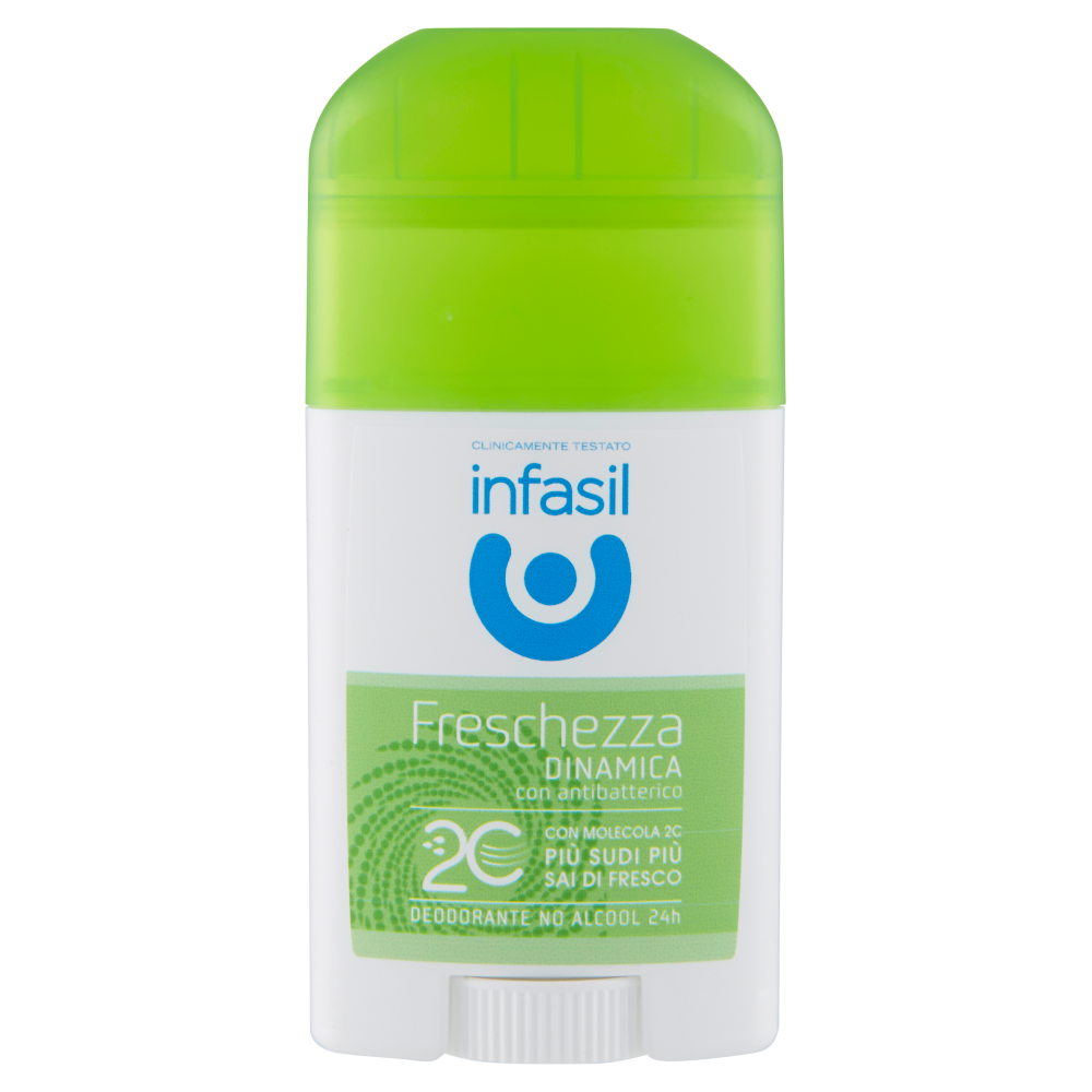 Infasil Freschezza Dinamica Deodorante Stick con Antibatterico 40 ml, , large