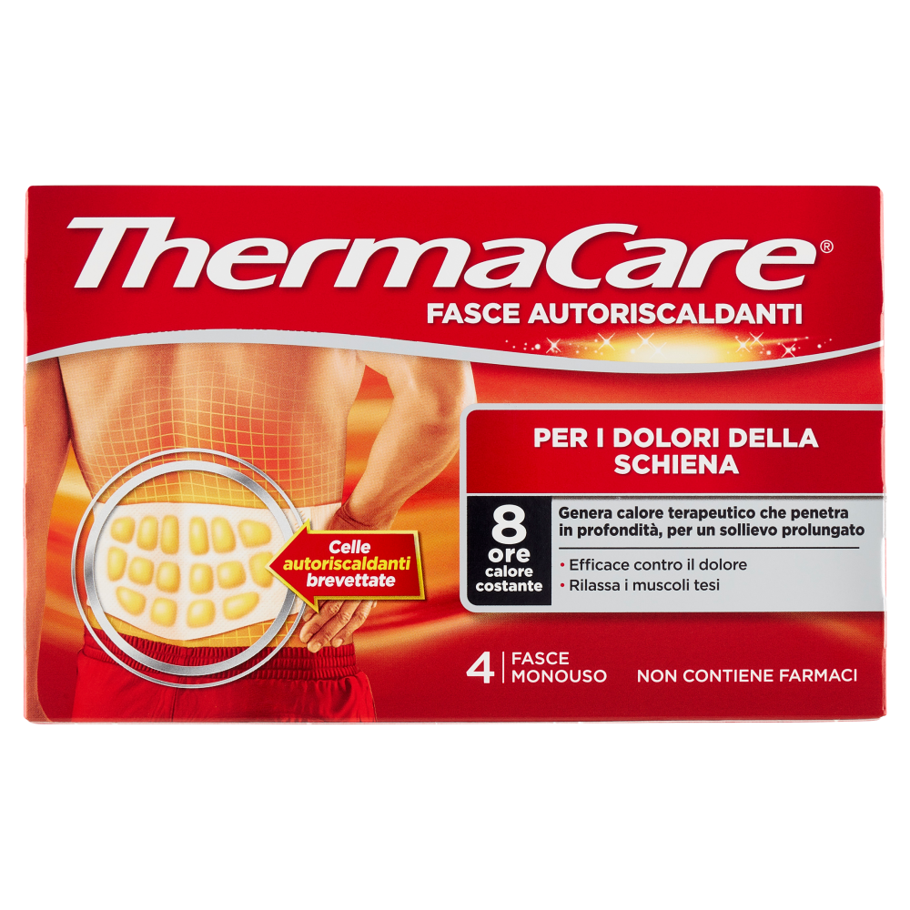 ThermaCare Fasce Autoriscaldanti per i Dolori della Schiena 4 Pezzi, , large