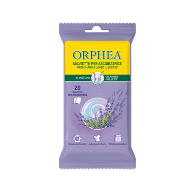 Orphea Salviette per Asciugatrice al Profumo di Lavanda Maillette 20 x 4 g