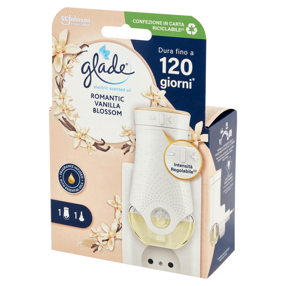 Glade Elettrico Base con Ricarica Romantic Vaniglia 20ml, , large