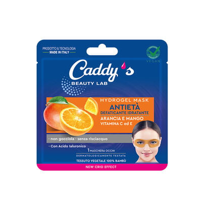 Caddy's Maschera Hydrogel Occhi Antiet&agrave; Arancia e Mango 1 Pezzo