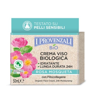 I Provenzali Bio Crema Viso Idratante Biologica Rosa Mosqueta 50 ml