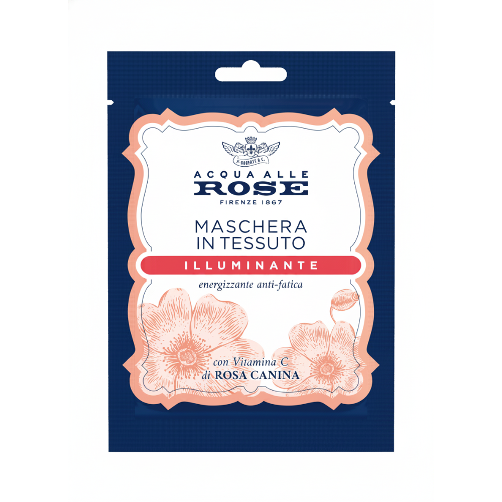Acqua alle Rose Illuminante Maschera in Tessuto Idratante Anti-Fatica 1 Pezzo, , large