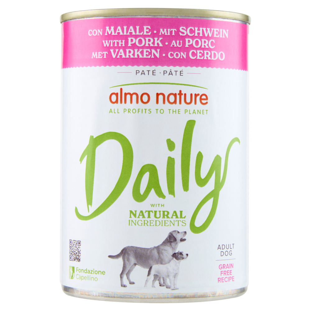 Almo Nature Daily Adult Dog con Maiale 400 g, , large