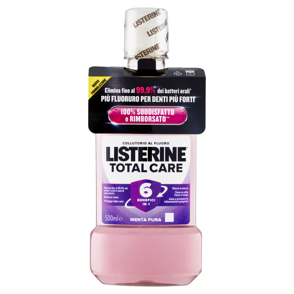 Listerine Total Care Menta Pura 500 ml, , large