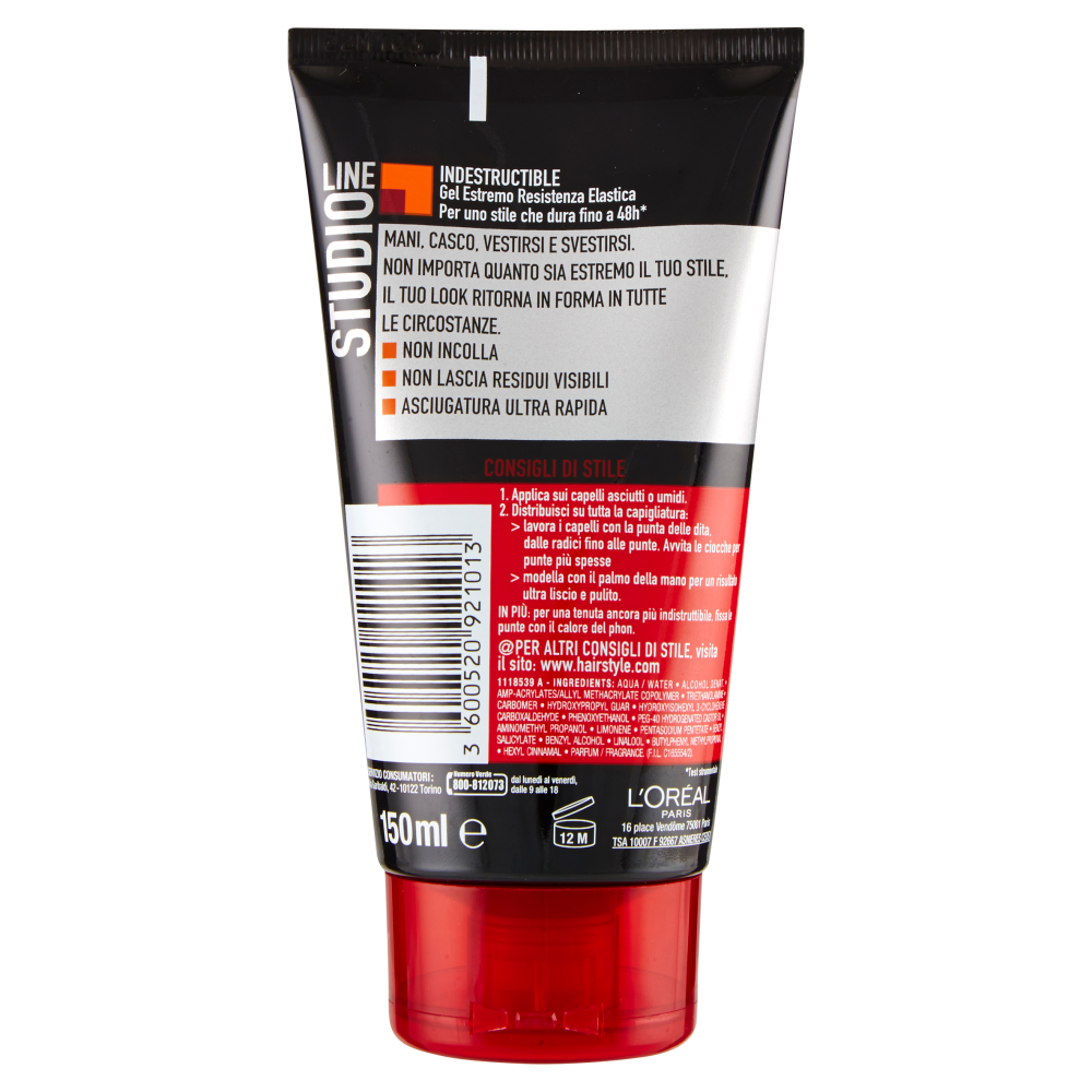 L'Or&eacute;al Paris Studio Line Indestructible 9 Gel 48h 150 ml, , large