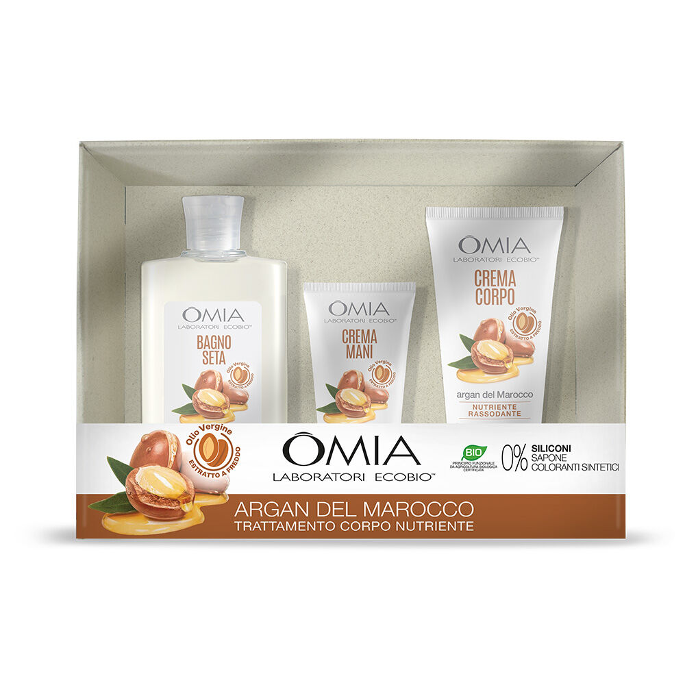 Omia Laboratoires Olio di Argan Dermo Bagno 400ml + Crema Corpo 200ml + Crema Mani 75ml, , large