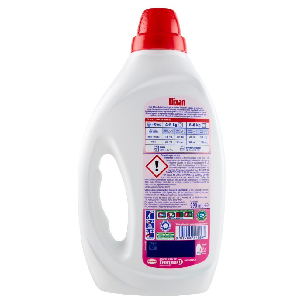 Dixan Liquido Color 22 lavaggi 990ml, , large