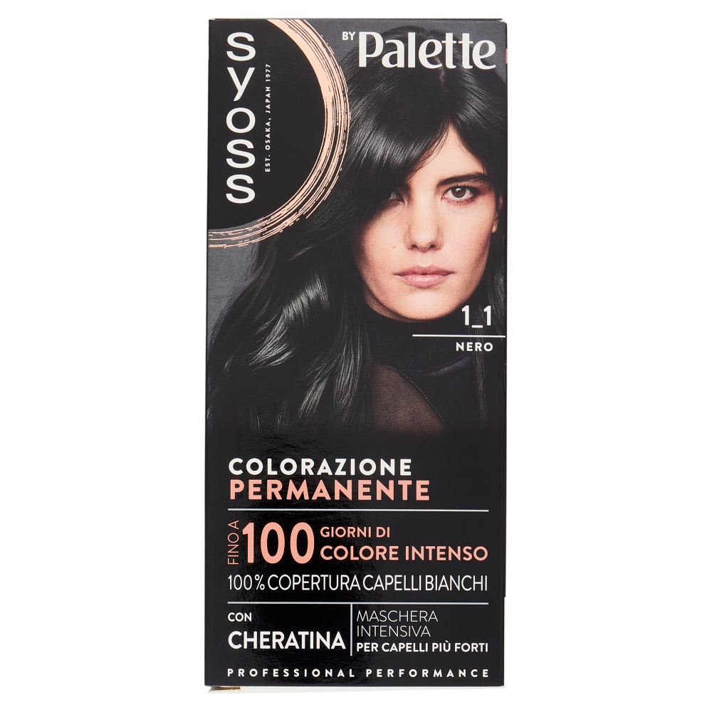 Syoss By Palette Colorazione Permanente 1.1 Nero, , large