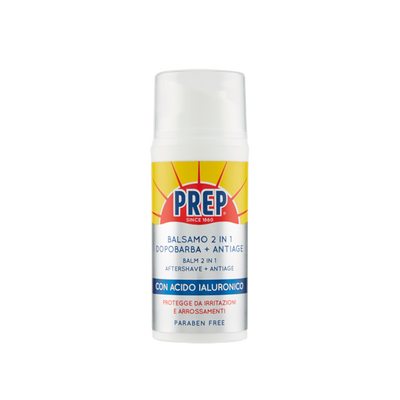 Prep Balsamo 2 in 1 Dopobarba + Antiage con Acido Ialuronico 80 ml