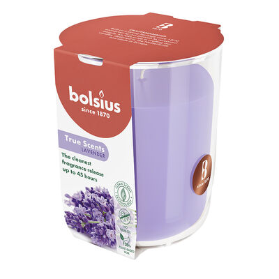 Bolsius Candela profumata in bicchiere alla Lavanda	
