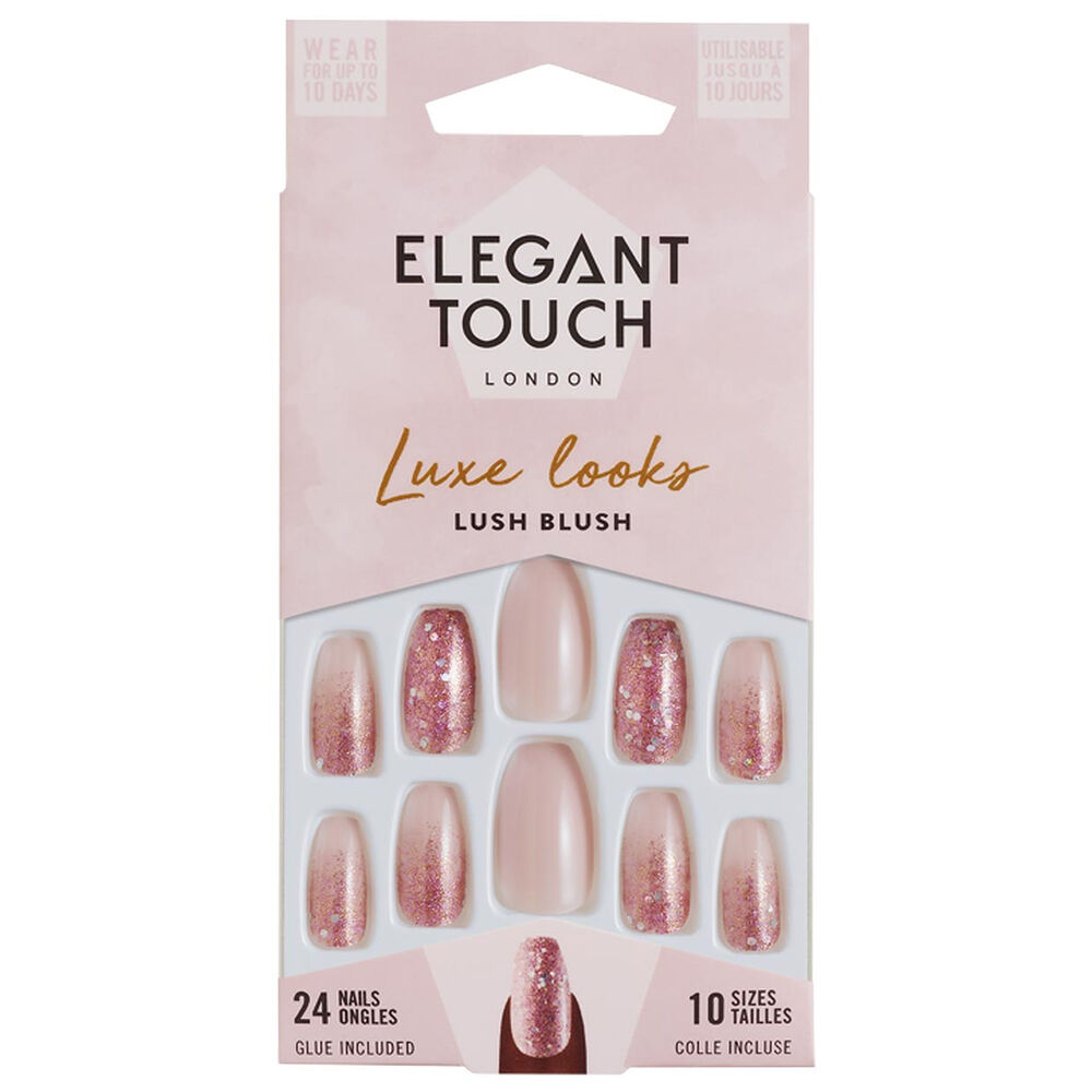 Elegant Touch Unghie Finte Lush Blush Lucide, , large