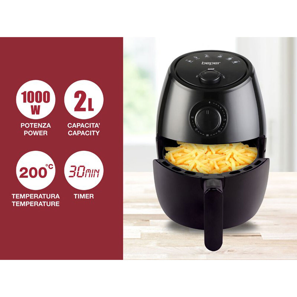 Beper Friggitrice ad Aria Calda 2 Litri , , large