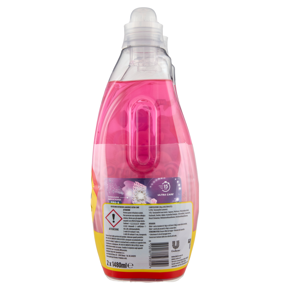 Coccolino Wonder Wash Detersivo Ultra Care Bipacco 2x37 Lavaggi, , large