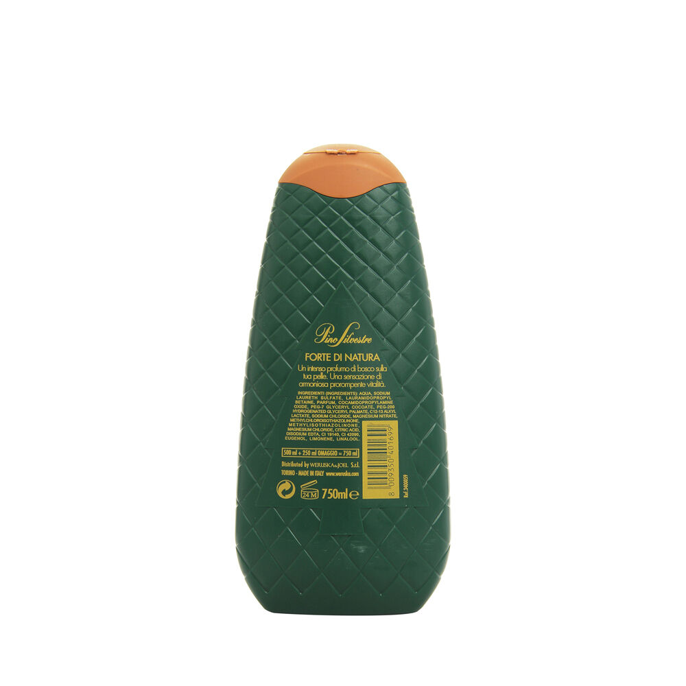 Pino Silvestre Bagnoschiuma Forte di Natura 500+250 ml, , large
