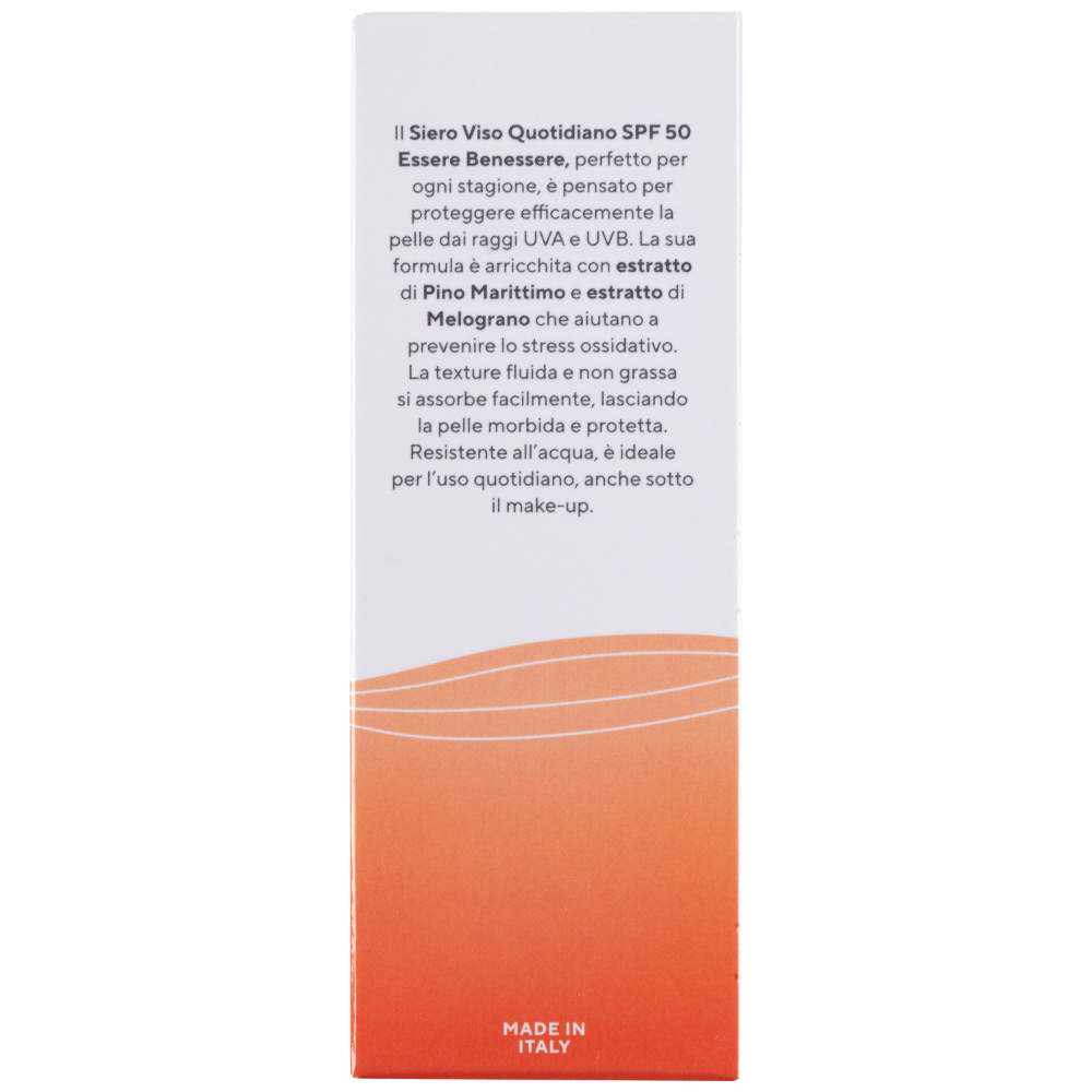 Essere Benessere Siero Viso Quotidiano SPF 50, , large