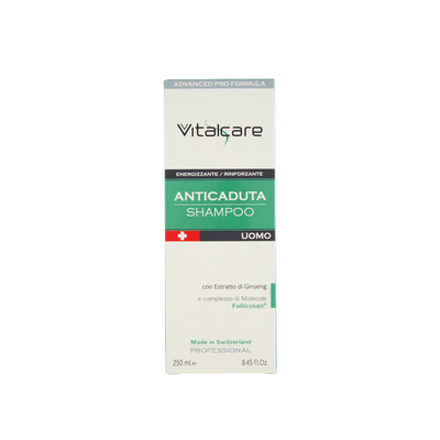 Vitalcare Professional Anticaduta Shampoo Uomo Energizzante Rinforzante 250 ml