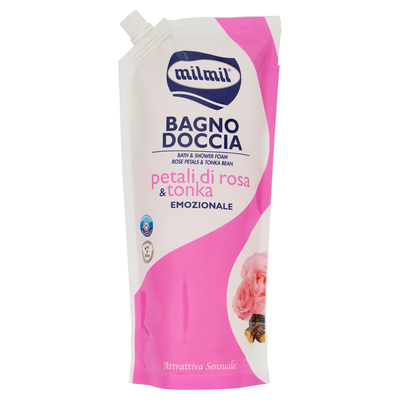 Milmil Bagno Doccia Petali di Rosa & Tonka Emozionale 750 ml