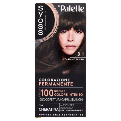 Syoss By Palette Colorazione Permanente 3.1 Castano Scuro