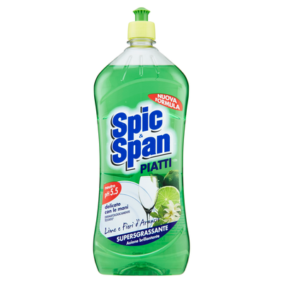 Spic & Span Detersivo Piatti Lime e Fiori d'Arancio 1000 ml