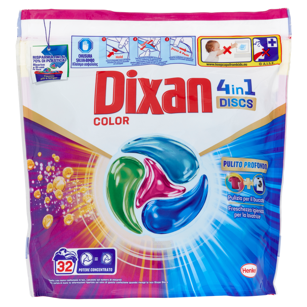 Dixan Discs Color 32 Pz	, , large