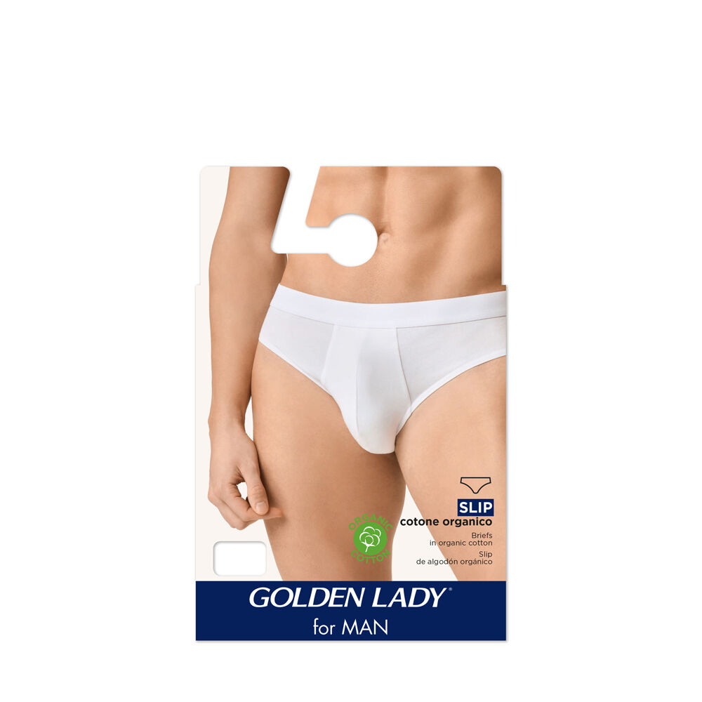 Golden Lady Slip Uomo Bianco Taglia 4M, , large