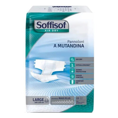 SoffiSof Pannoloni Mutandina Maxi Plus Large 15pz