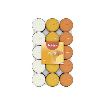 Bolsius Candela tealight profumata al Mango 30 pezzi	