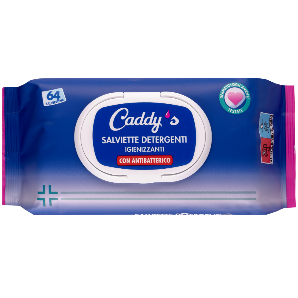 Caddy's Salviette Igienizzanti 64 Pezzi , , large
