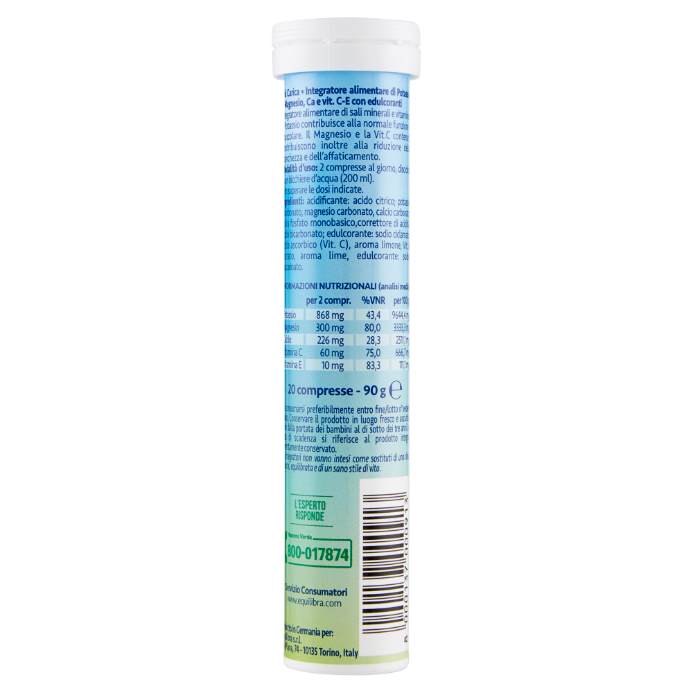 Equilibra Pi&ugrave; Carica 20 Compresse 90g, , large