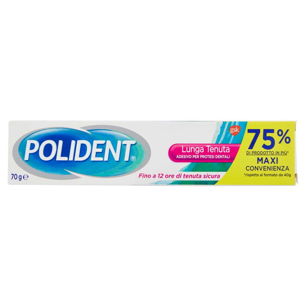 Polident Gusto Lunga Tenuta Adesivo per Protesi Dentali 70 g, , large