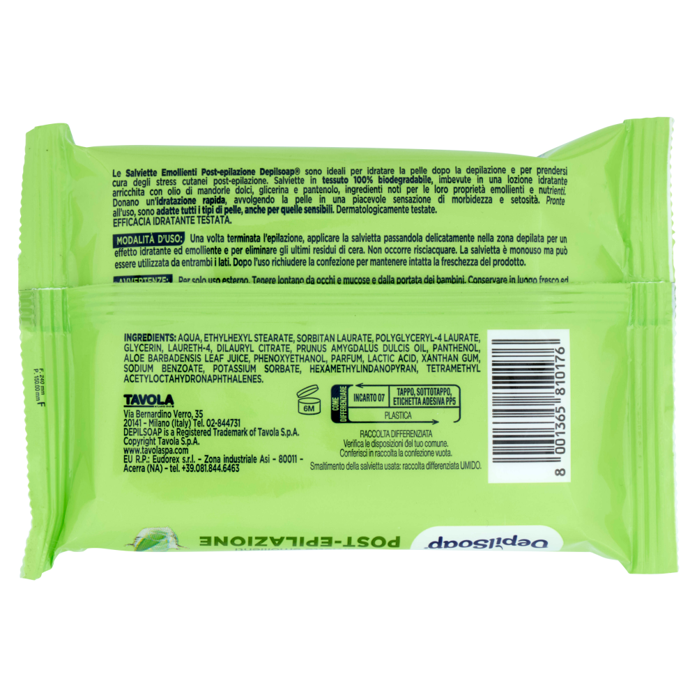 DepilSoap Salviette Emollienti Post-Depilazione Corpo 15 Pezzi, , large