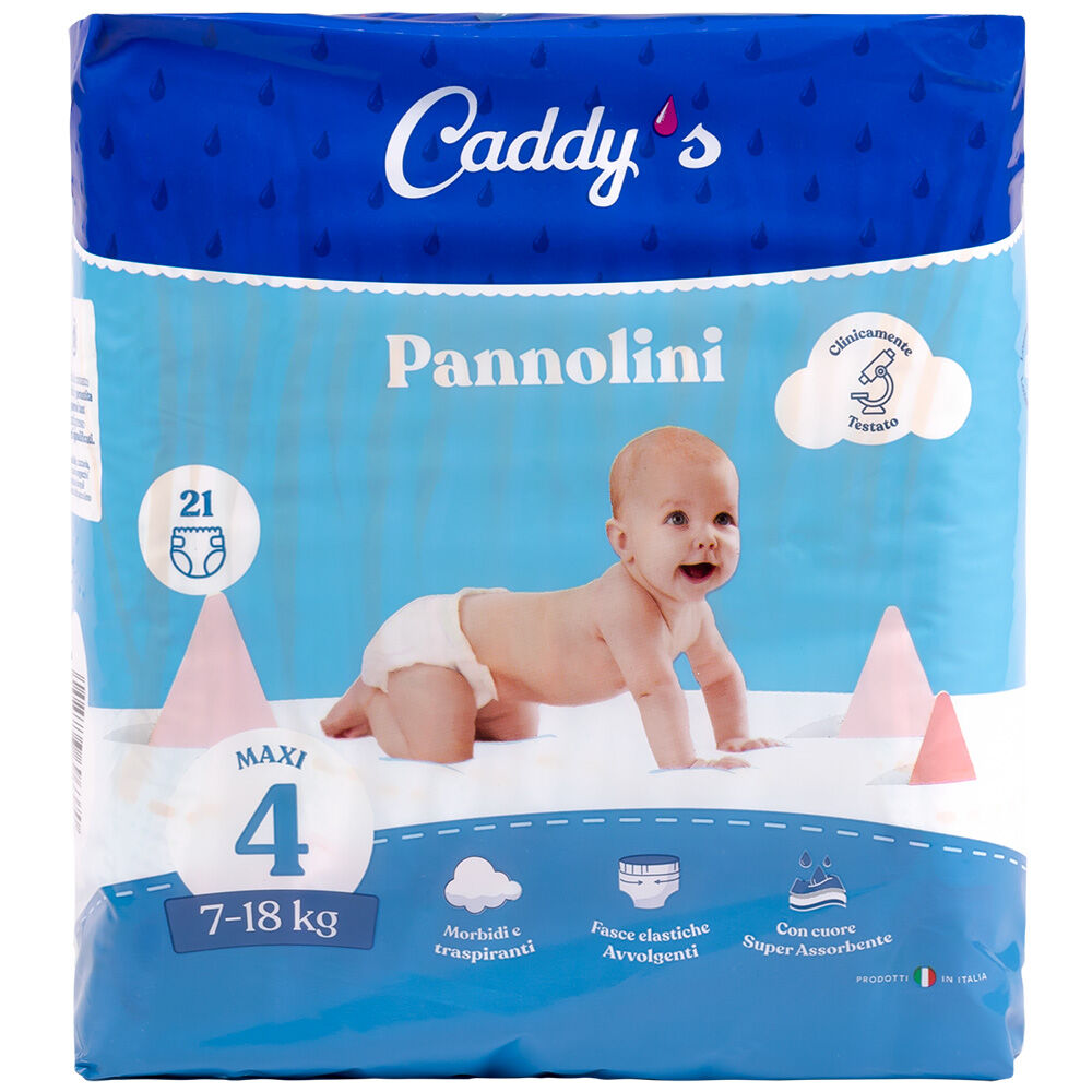 Caddy's Pannolini Maxi (7-18 Kg) 21 Pezzi, , large